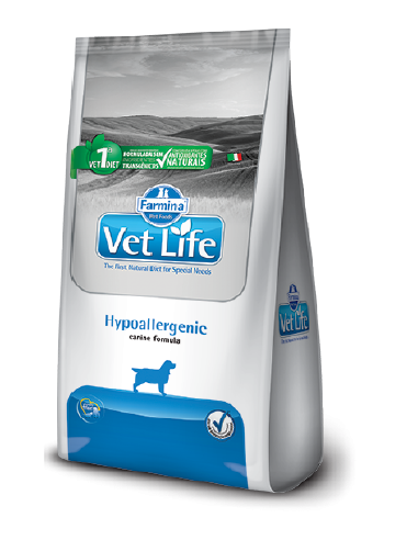 VETLIFE NATUTAL CANINE HYPOALLERGENIC X 2KG