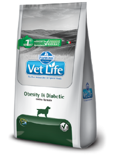 VETLIFE NATUTAL CANINE OBESITY DIABETIC X 2KG