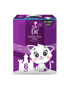 ARENA SANITARIA CUTE CAT CON CARBON ACTIVADO 6LT