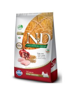 N&D ANCESTRAL GRAIN (POLLO/AVENA) RZ.PEQUEÑA ADULTO X 2.5KG