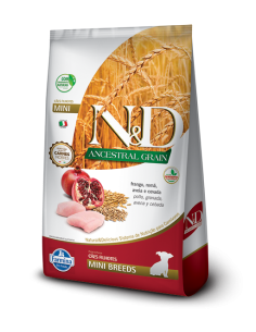N&D ANCESTRAL GRAIN (POLLO/GRANADA) RZ.PEQUEÑA CACHORRO X...