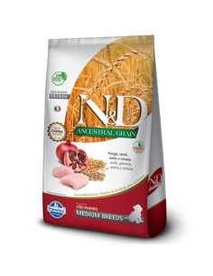 N&D ANCESTRAL GRAIN (POLLO/GRANADA) RZ.MEDIANA CACHORRO X...