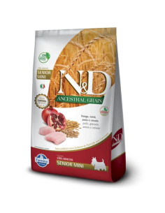 N&D ANCESTRAL GRAIN (POLLO/GRANADA) RZ.PEQUEÑA SENIOR X...