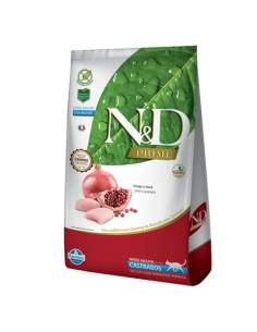 N&D PRIME (POLLO/GRANADA) GATO ADULTO CASTRADO X 1.5KG
