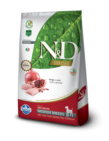 N&D PRIME (POLLO/GRANADA) PERRO ADULTO...