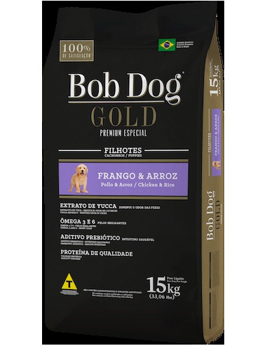 BOB DOG GOLD CACHORROS RZ TODO TAMAÑO— 15 KG