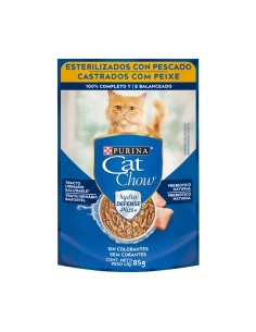 PURINA CAT CHOW DEFENSE HYDRO ESTERILIZADOS — 85 G