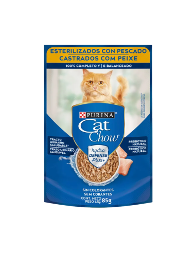 PURINA CAT CHOW DEFENSE HYDRO ESTERILIZADOS — 85 G
