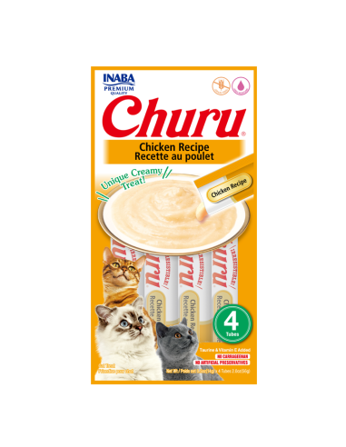 CHURU POLLO — 4 TUBOS / 56 G