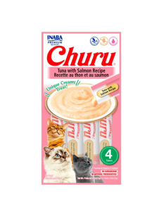 CHURU ATÚN Y SALMÓN — 4 TUBOS / 56 G