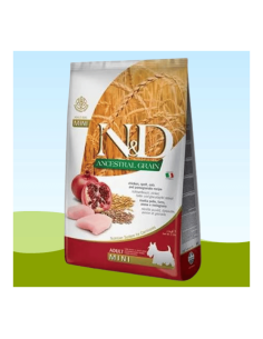 N&D ANCESTRAL GRAIN (POLLO/AVENA) RZ.PEQUEÑA ADULTO X 2.5KG