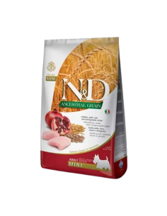 N&D ANCESTRAL GRAIN (POLLO/AVENA) RZ.PEQUEÑA ADULTO X 2.5KG