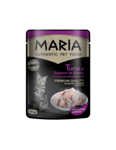 MARIA GATO POLLO Y SALMÓN EN SALSA — 70 G