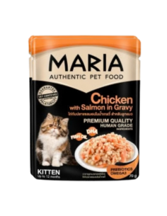 MARIA GATITO POLLO CON SALMÓN EN SALSA — 70 G