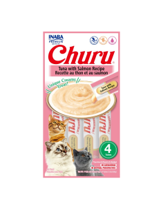 CHURU ATÚN Y SALMÓN — 4 TUBOS / 56 G
