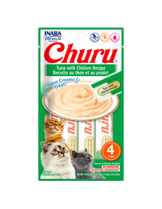 CHURU POLLO Y ATUN — 4 TUBOS / 56 G